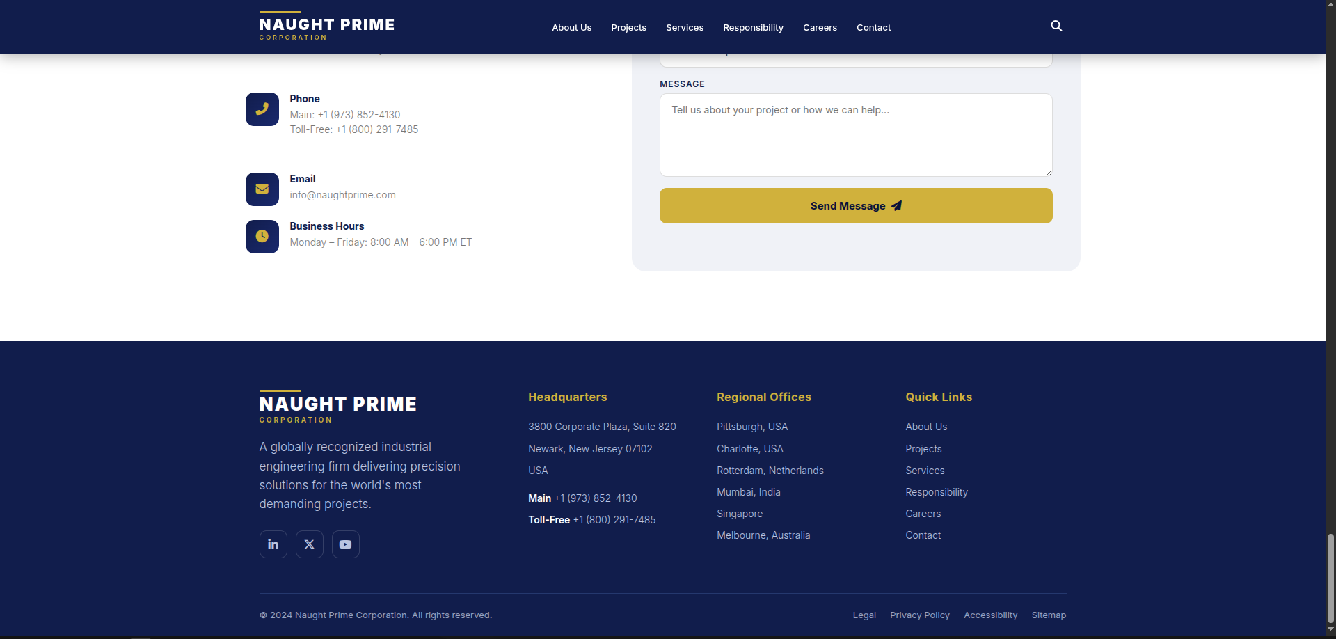 Navy Gold Industrial