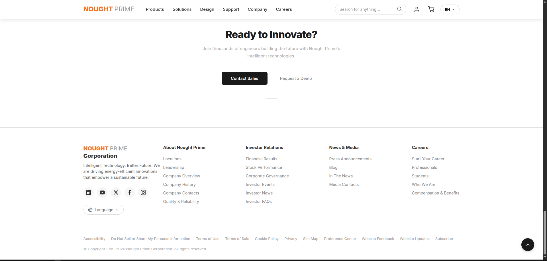 Clean Orange White Tech