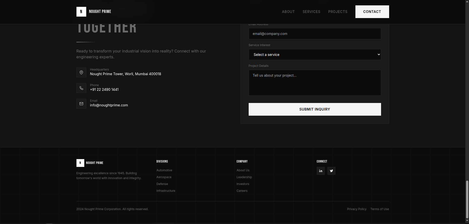 Dark Heavy Engineering